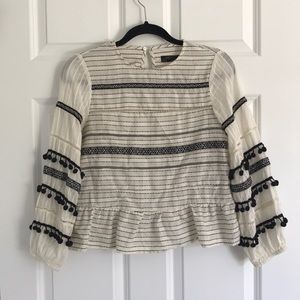 Zara Woman Premium Denim Collection Top